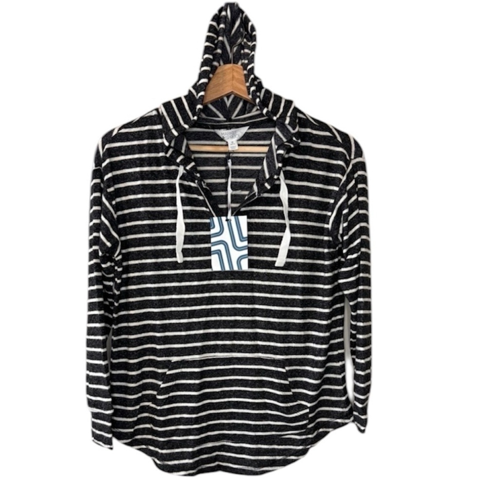Market & Spruce striped hoodie size XSP